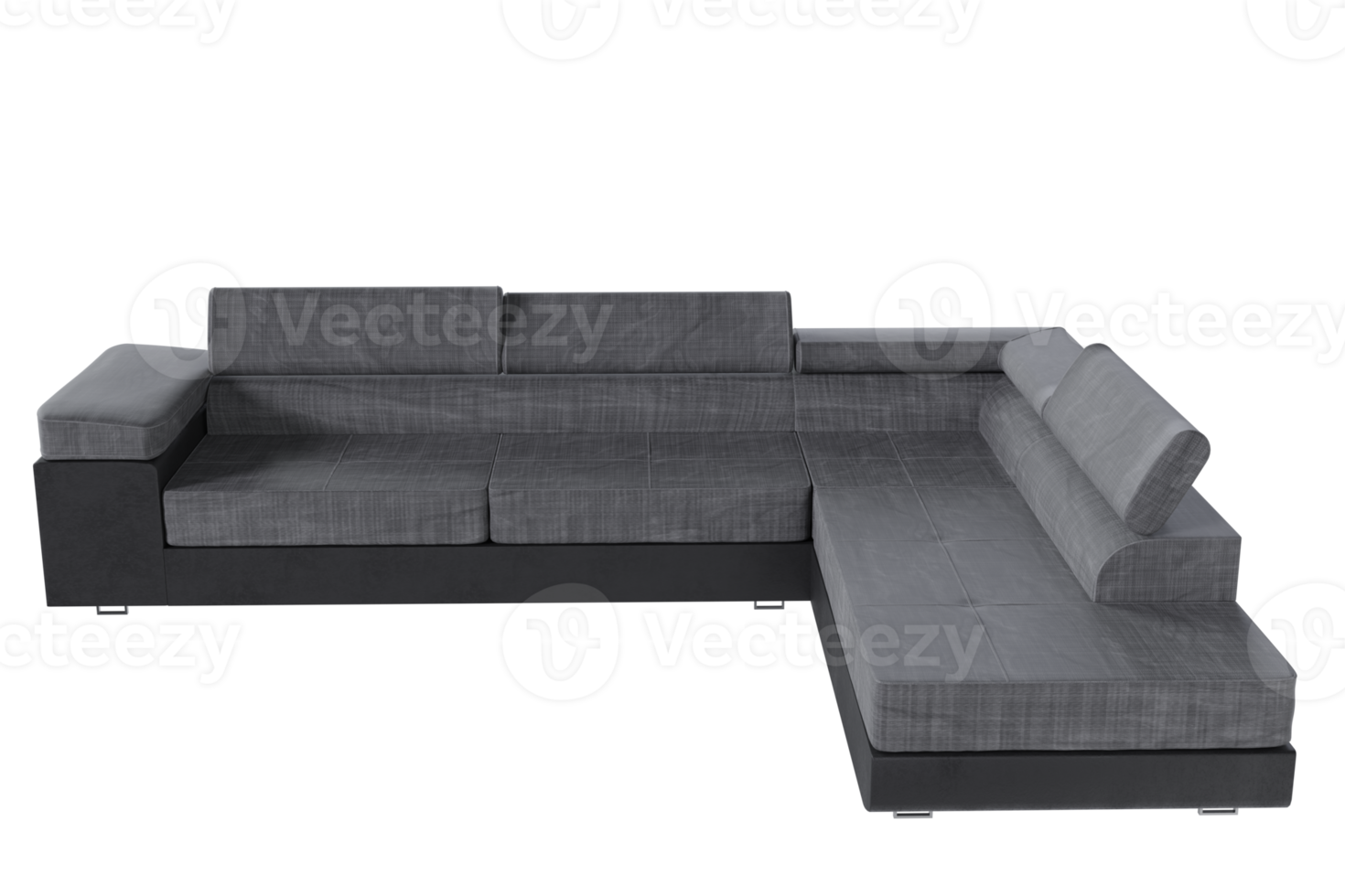 Sofa chair created from a 3D program png
