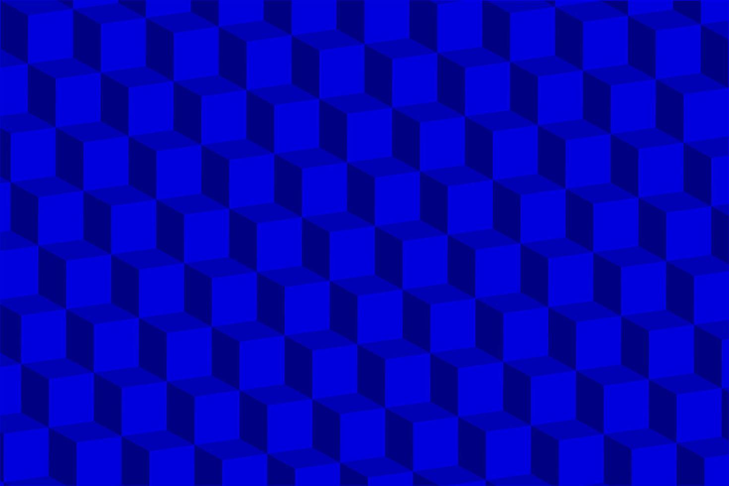 Abstract blue Isometric cube Background texture vector