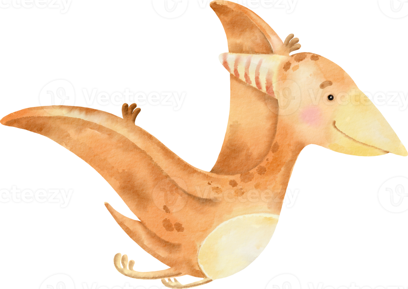 Aquarell süßer Dinosaurier png