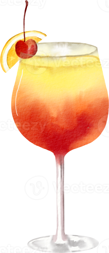 watercolor cocktail clip art png