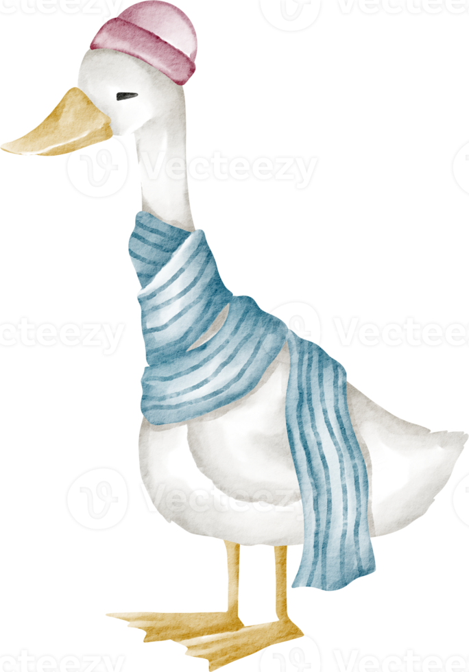 watercolor cute duck png