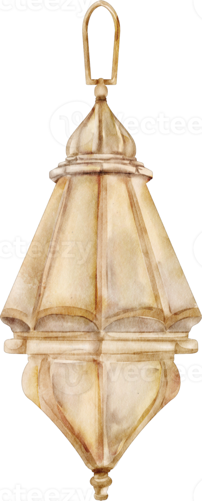 watercolor lantern boho element png