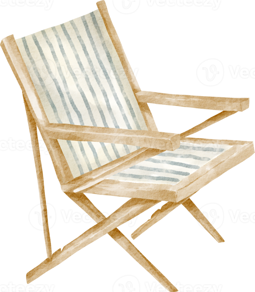 watercolor folding chair png