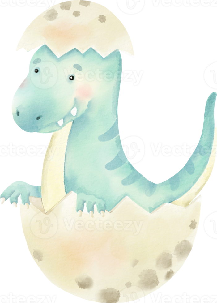 watercolor dinosaur cute png