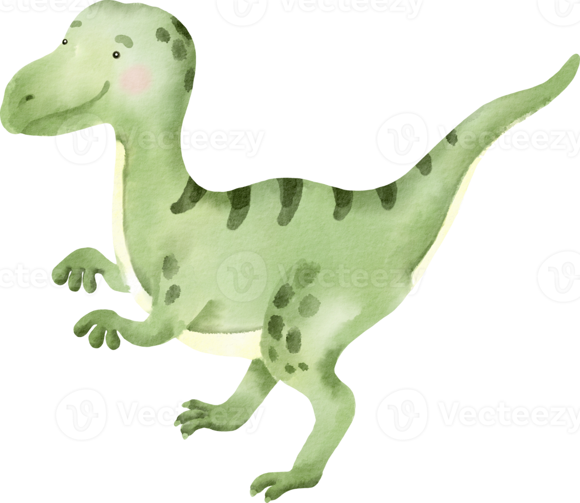 watercolor cute dinosaur png