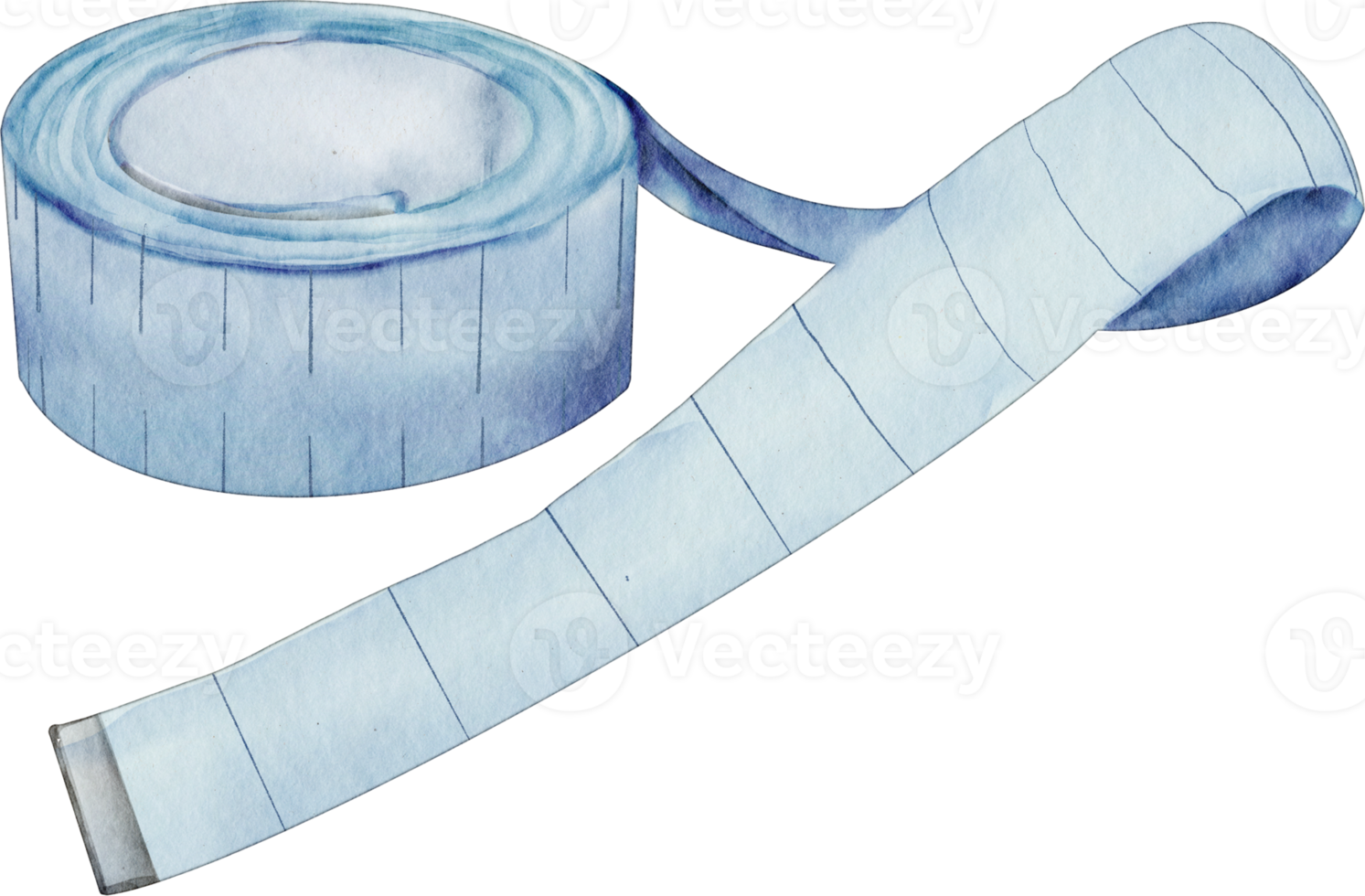 watercolor measuring tape png