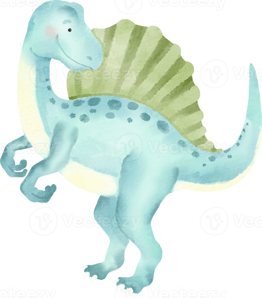 dinosaur watercolor clip art png