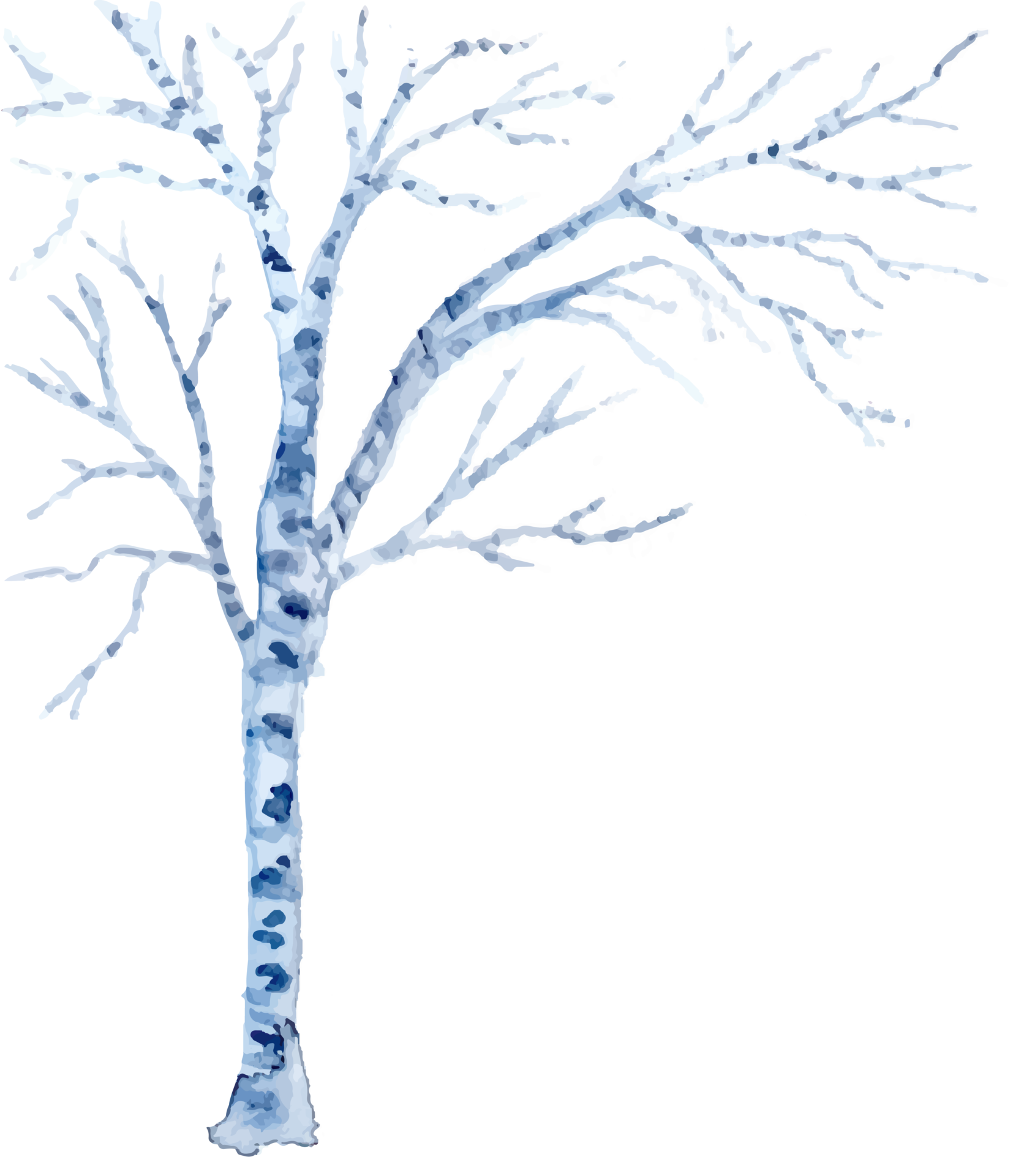 watercolor winter tree landscape 15736257 PNG