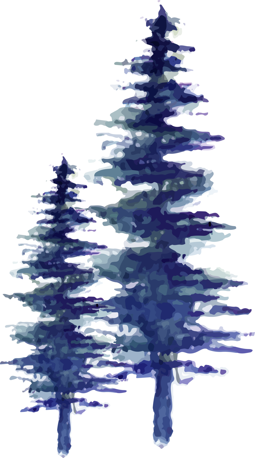 watercolor winter tree landscape 15736257 PNG