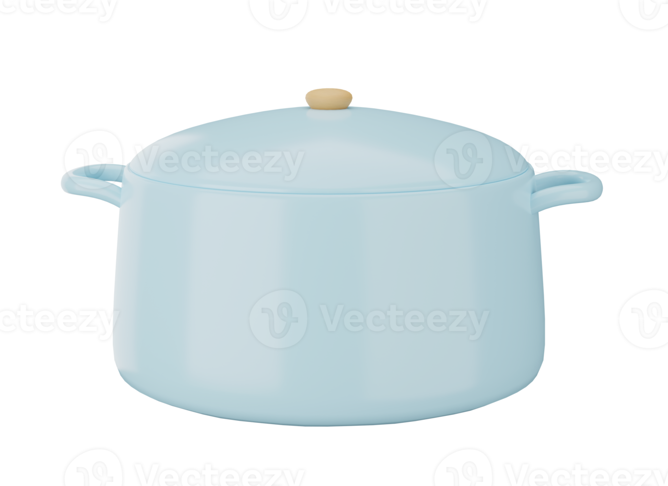 3D blue pot png