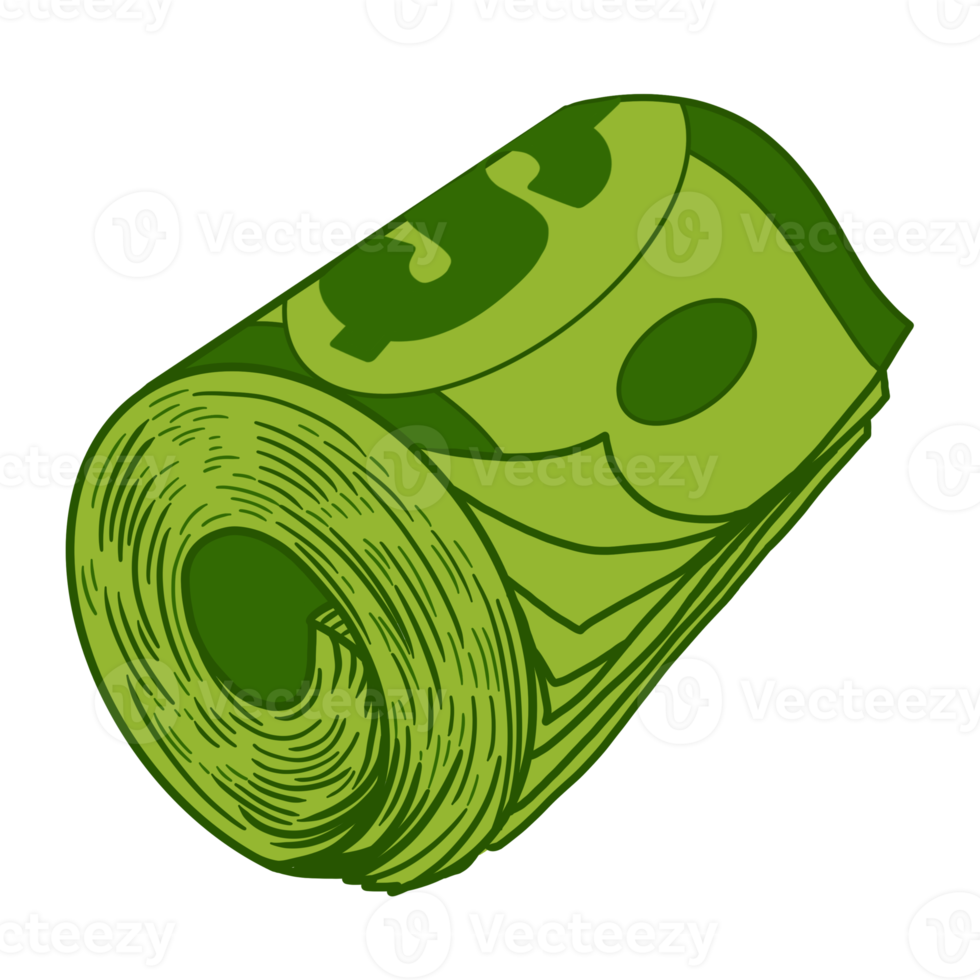 Cash Money Roll 15736359 PNG