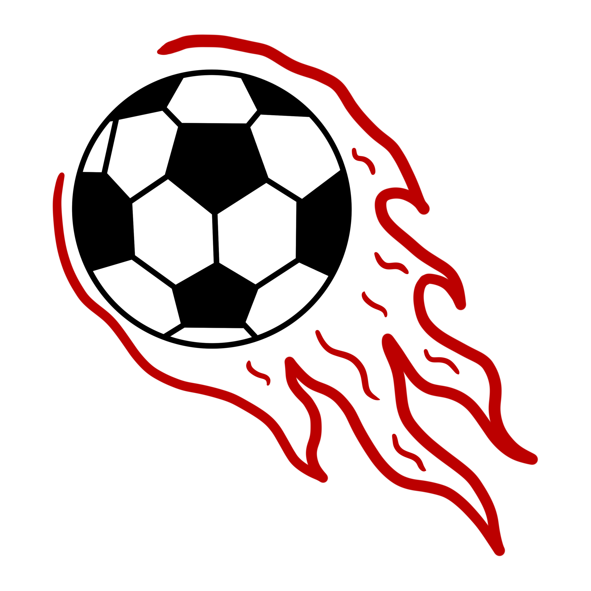 Flying Football With Fire 15736382 PNG