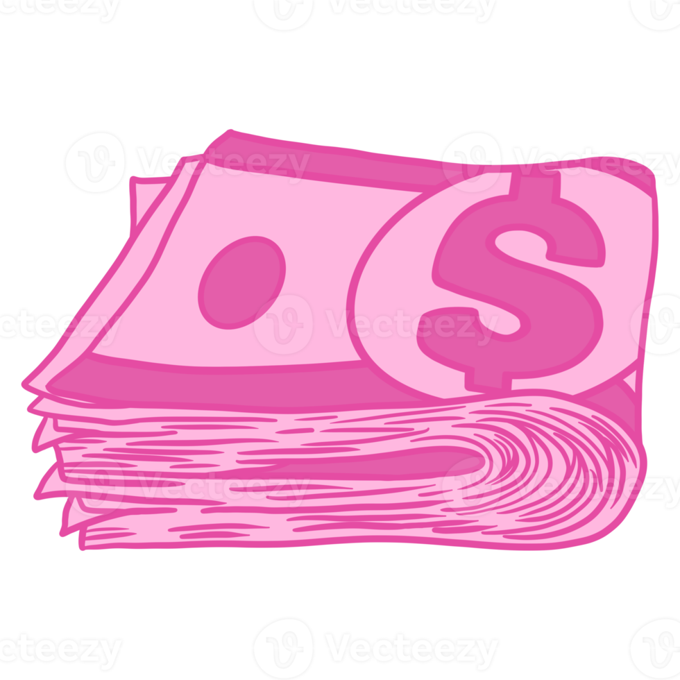 Pink Money Cash png