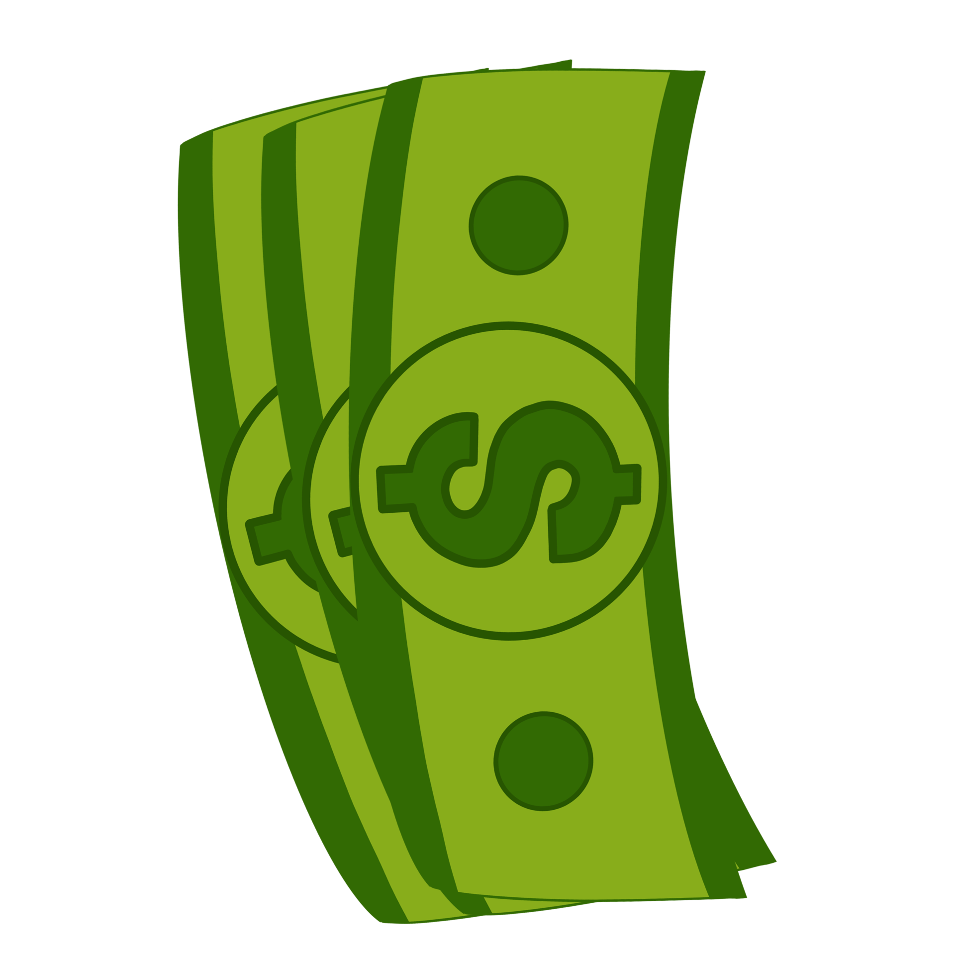 Three Green Dollar Cash 15736420 PNG