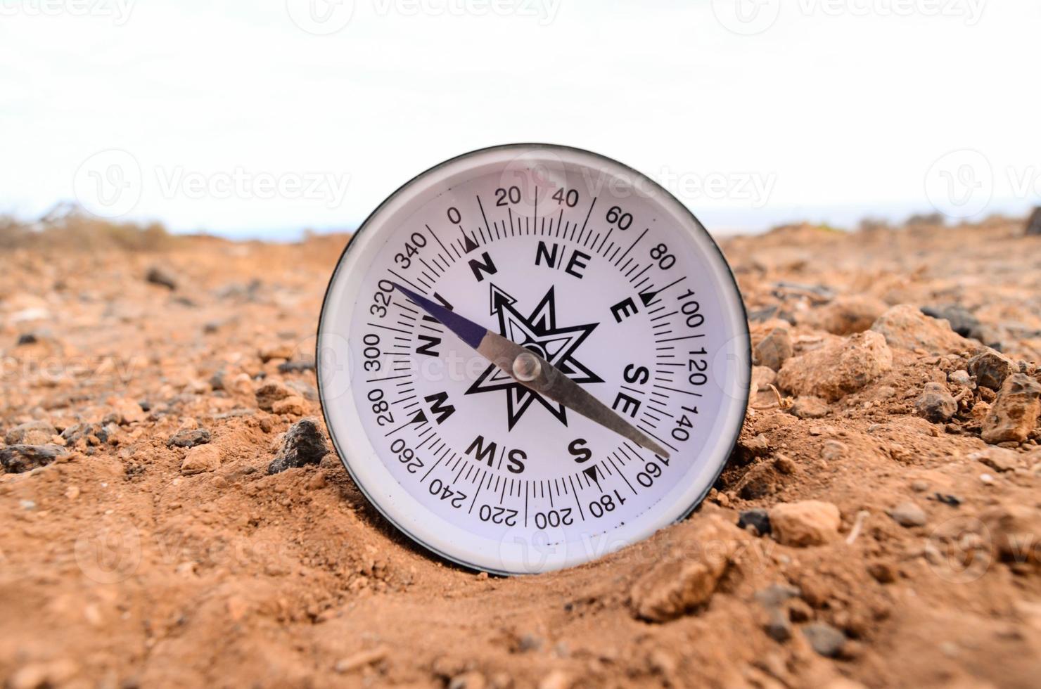 Orientation Concept Metal Compass photo