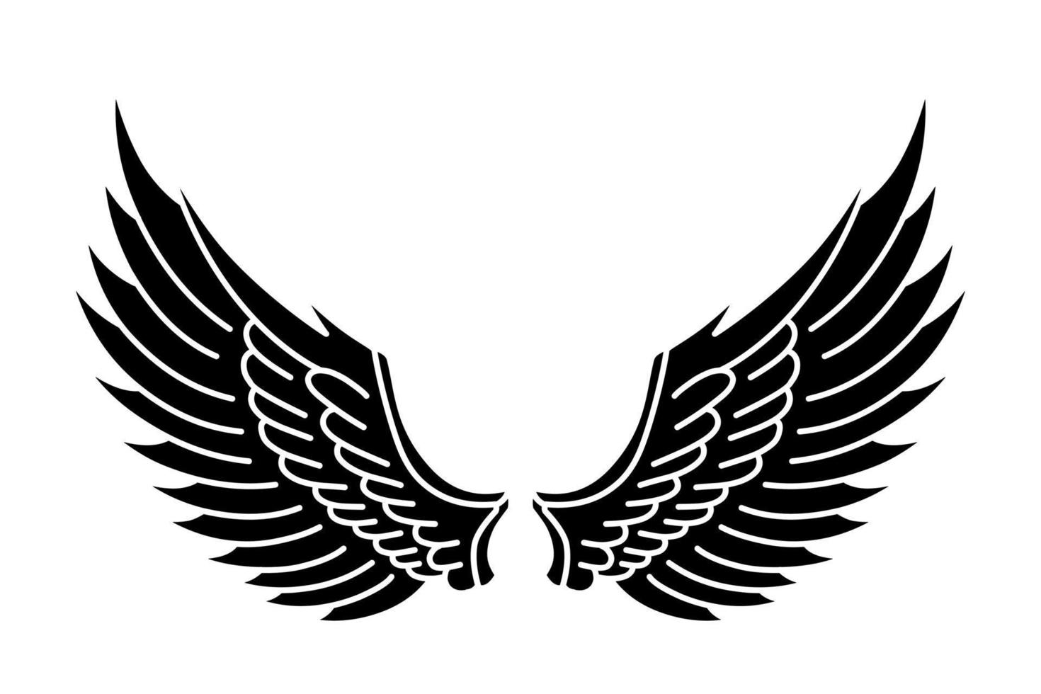 free vector angel wings