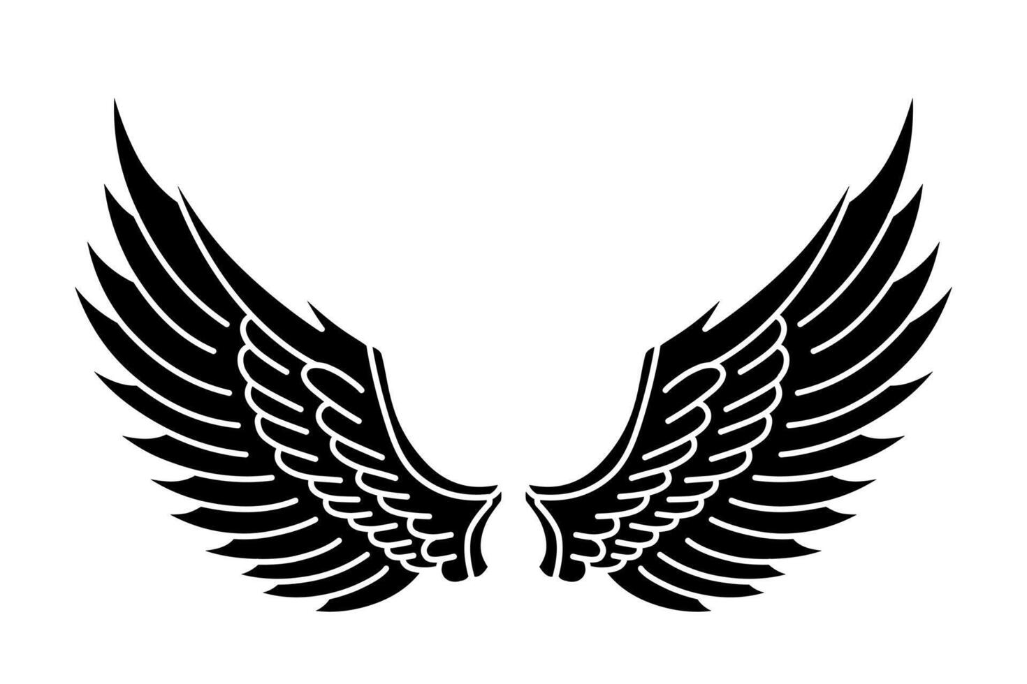 free vector angel wings