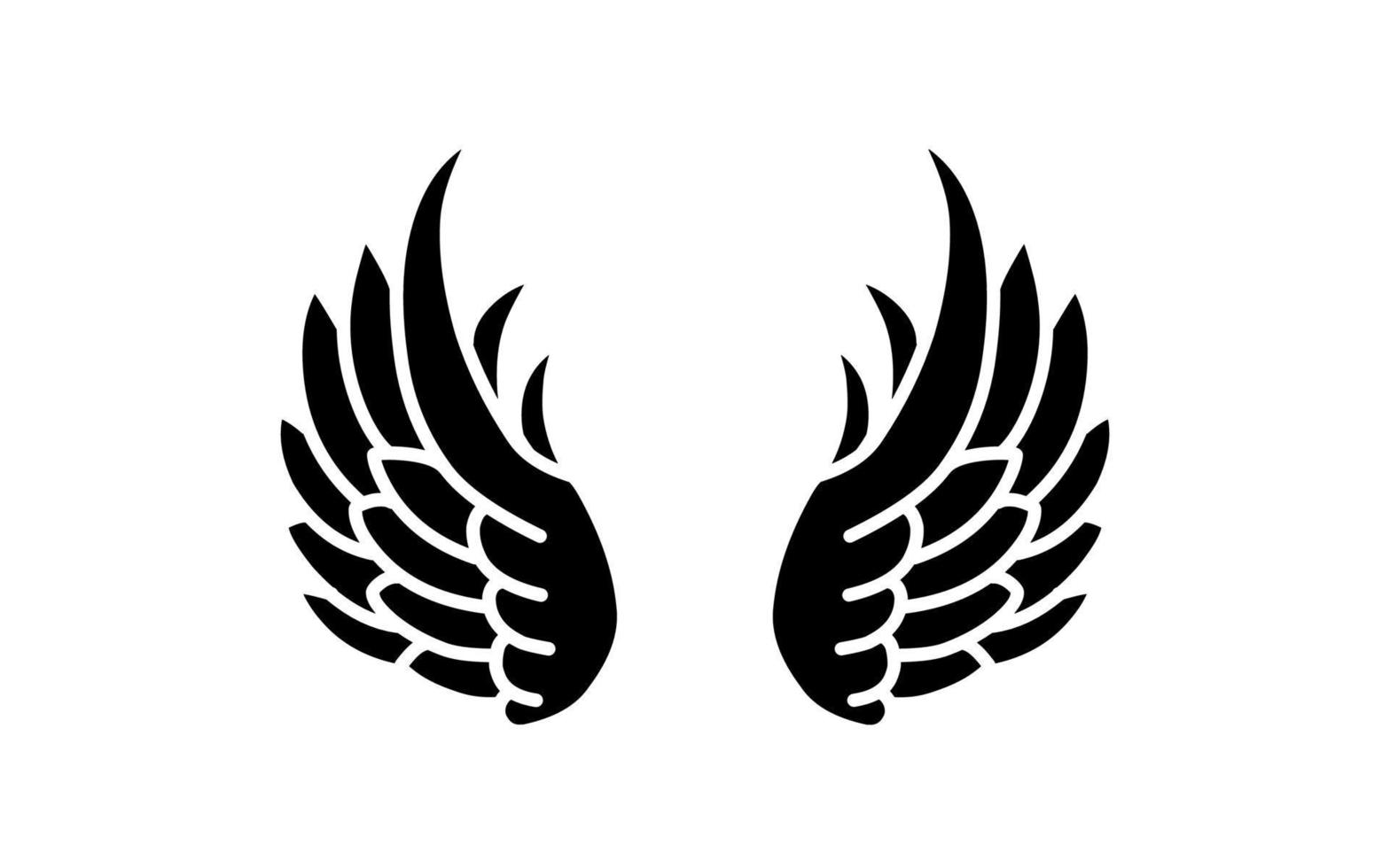 Free vector angel wings tattoo 15737051 Vector Art at Vecteezy