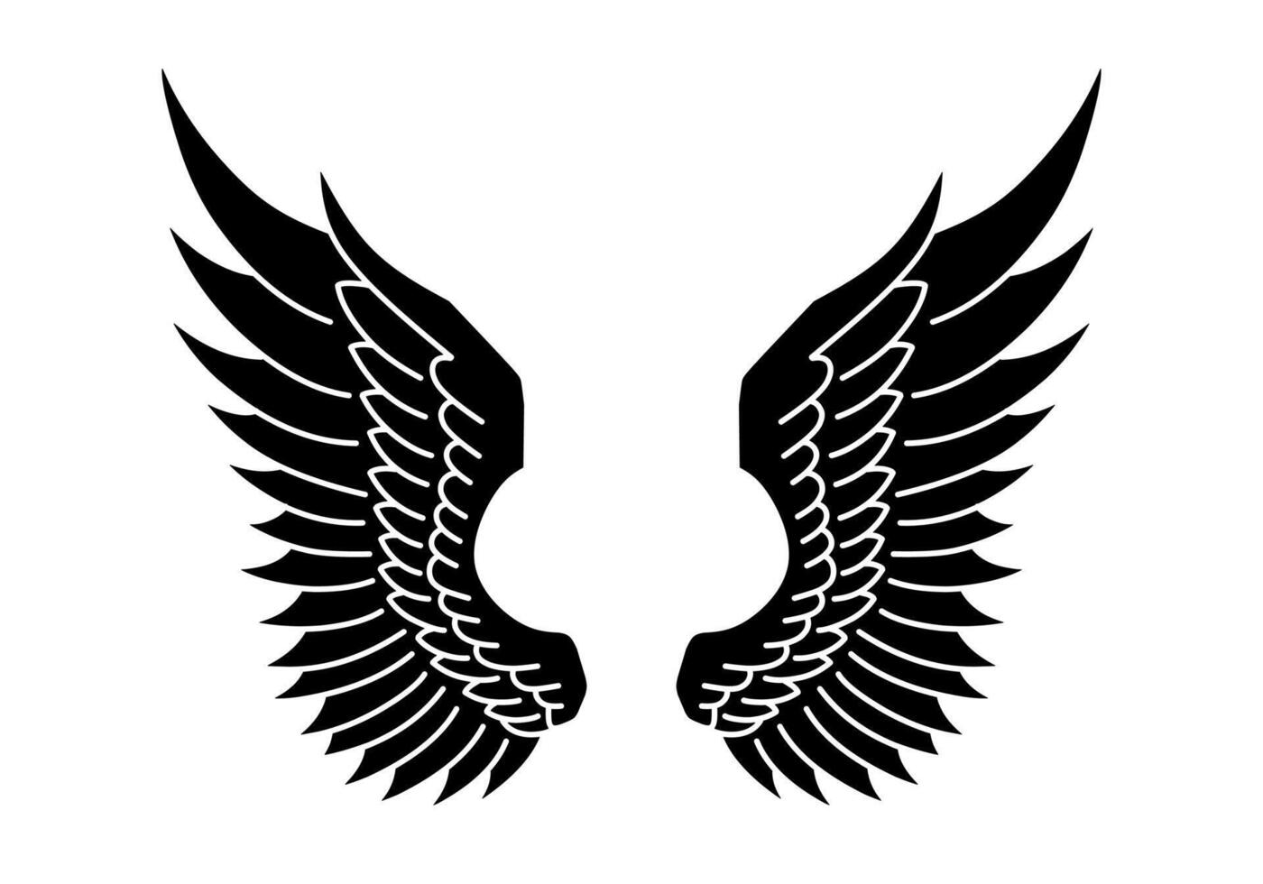 free vector angel wings