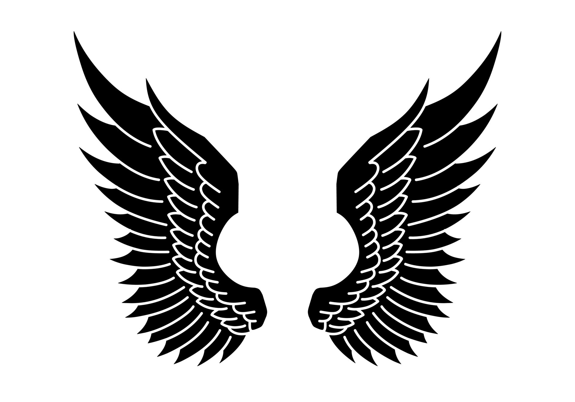 free vector angel wings 15737054 Vector Art at Vecteezy