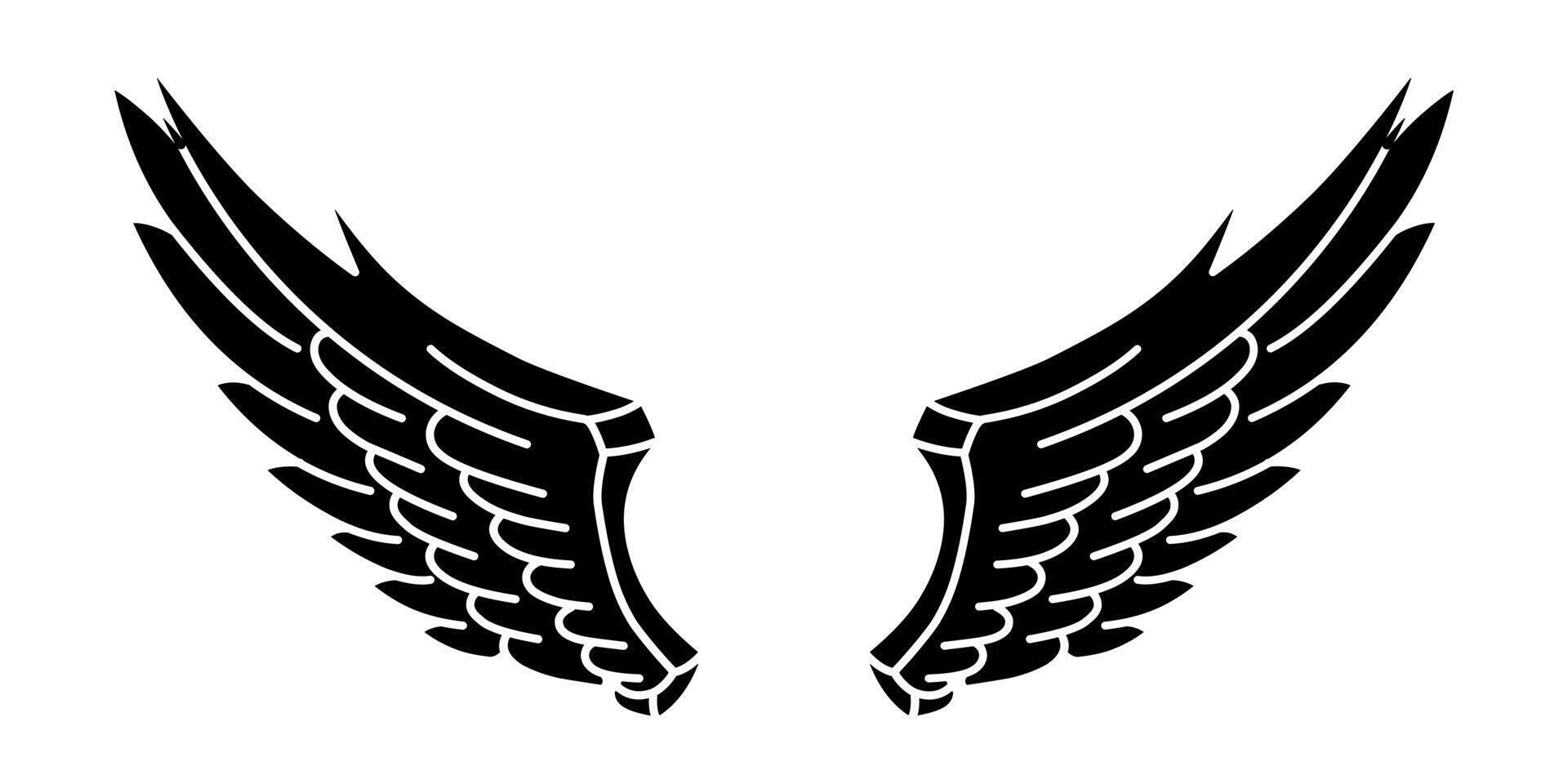 free vector angel wings