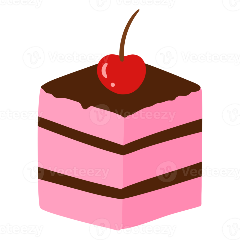 tranche de gâteau illustration png