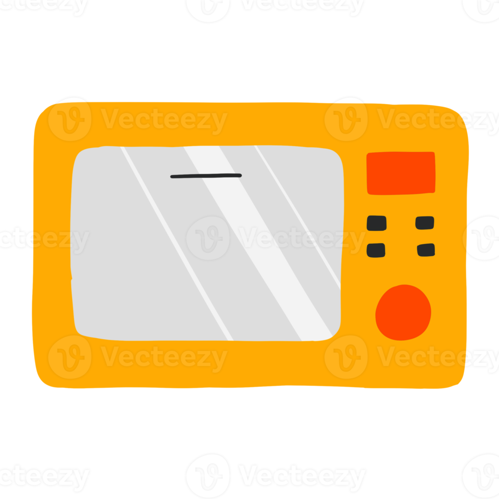 Microwave hand Drawn png