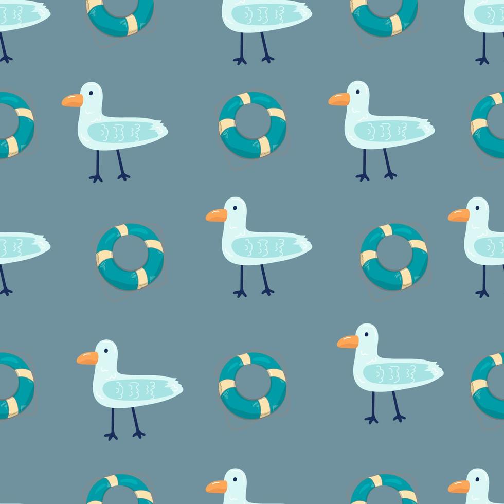 Seamless pattern with Arctic and Antarctic animals. Colorful vector flat for kids. hand drawing. baby design for fabric, print, wrapper, textile.