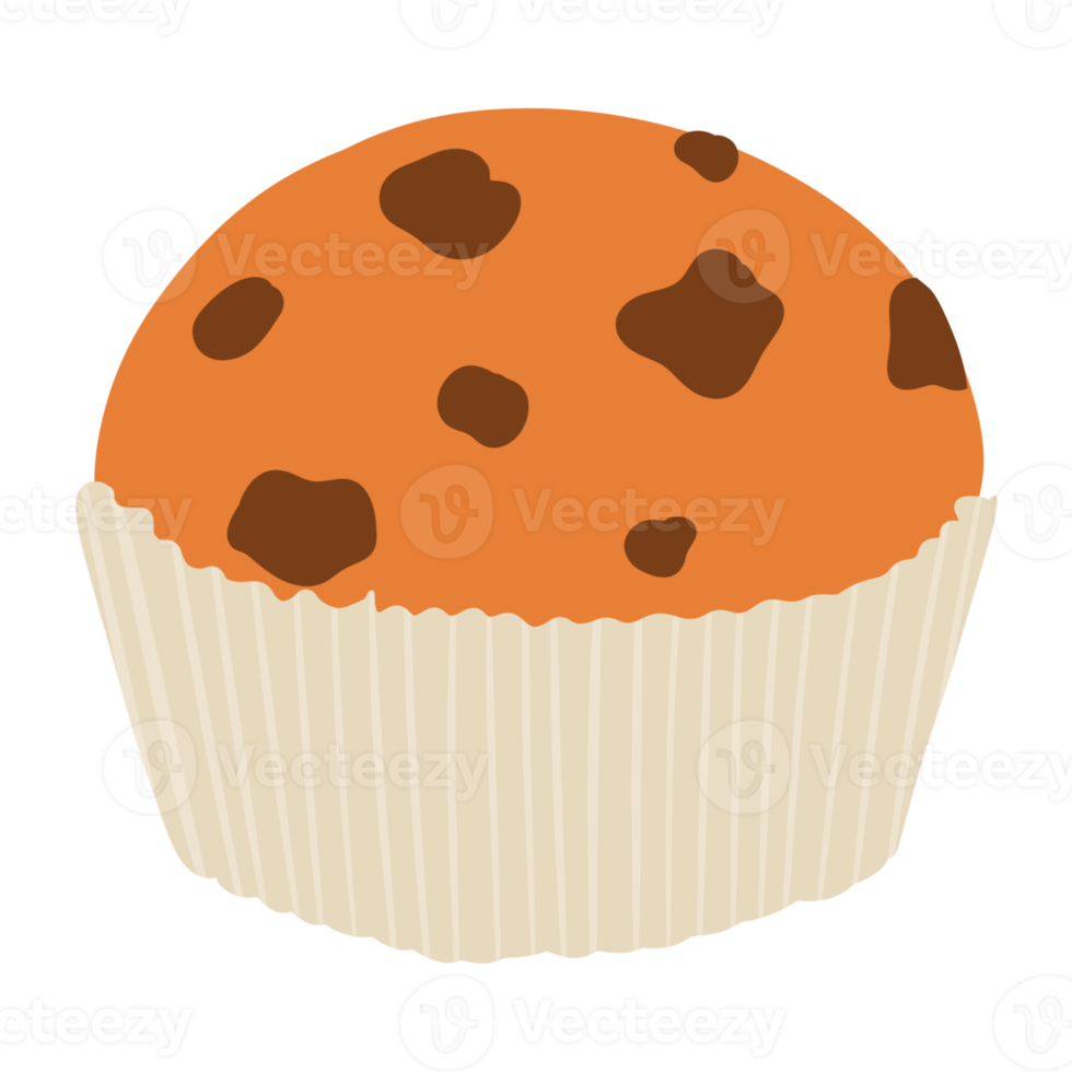 Schokoladen-Muffin-Illustration png