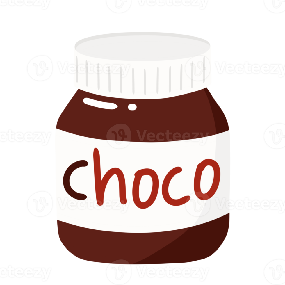 ilustração de geléia de chocolate png