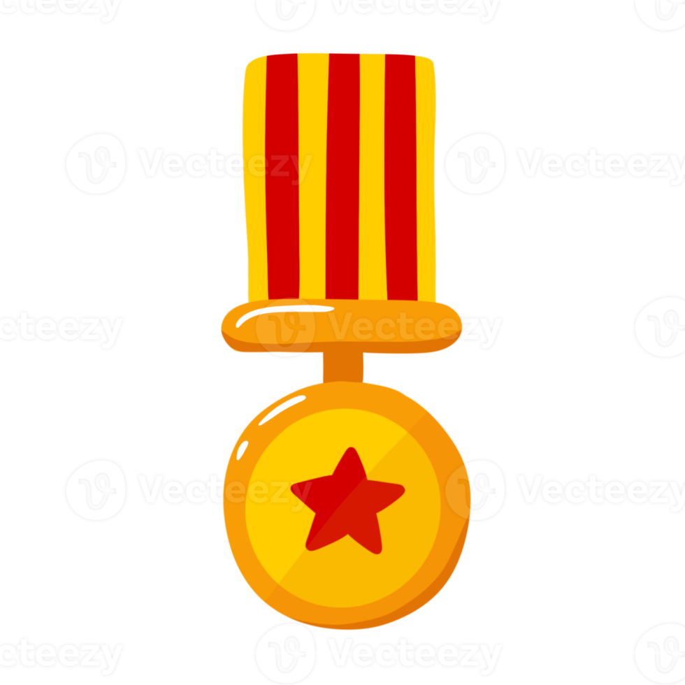 Golden Medal Illustration png