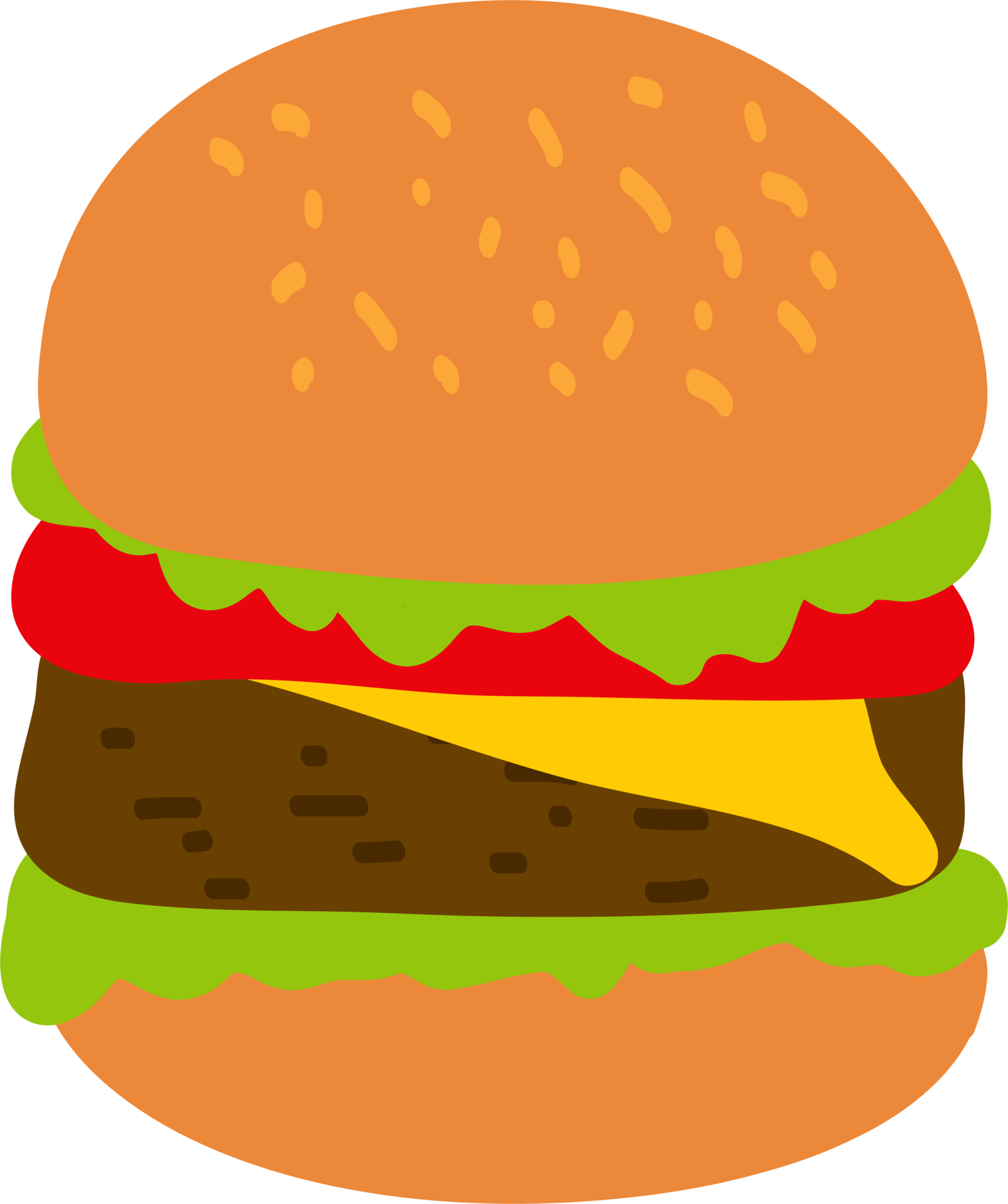 Free Cartoon Hand Drawn Fast Food Burger Icon 15738488 PNG with Transparent  Background
