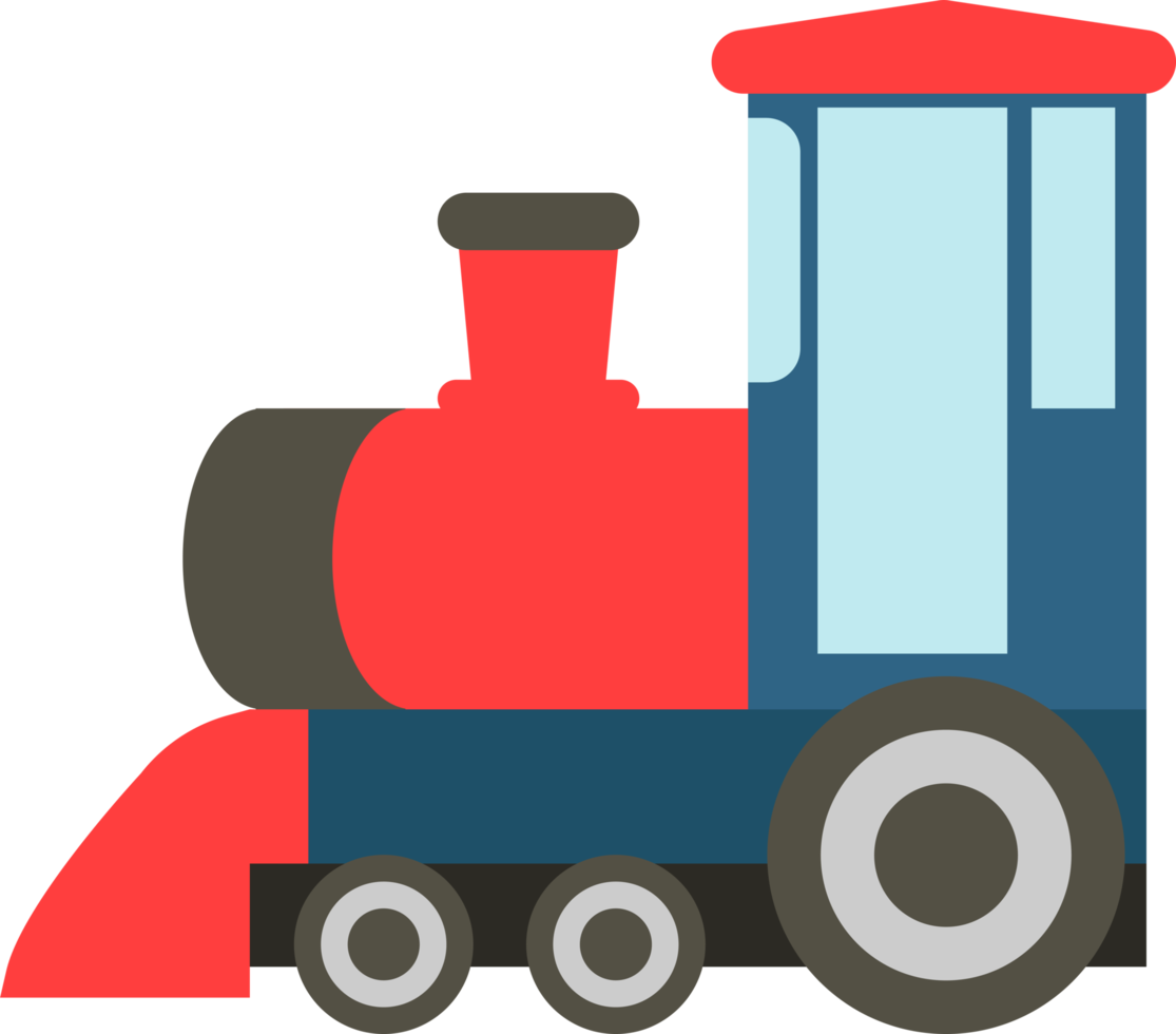 bambini colorato cartone animato treno png