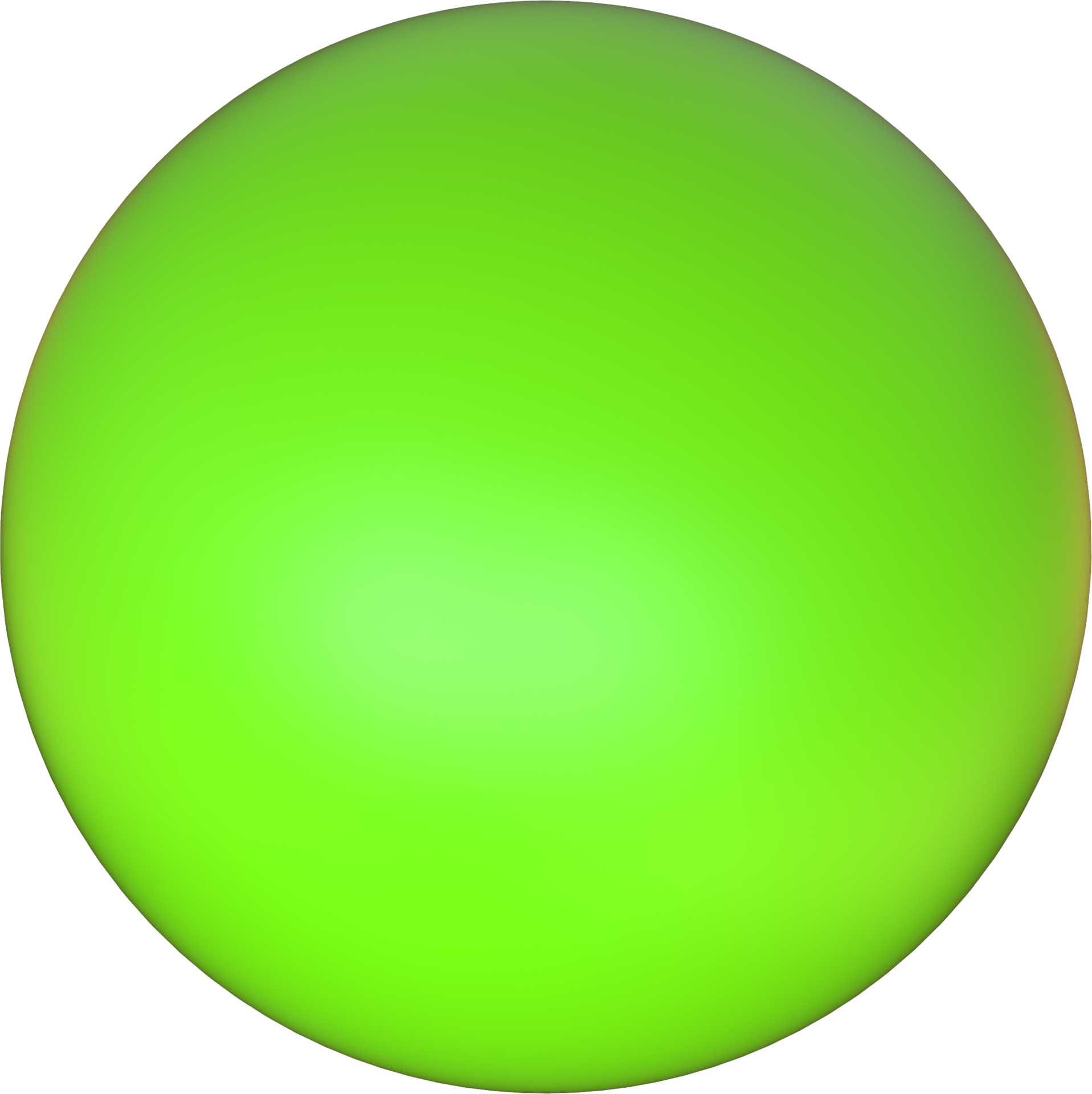 Green Sphere Geometric 3D Render Basic Shape 15738498 PNG