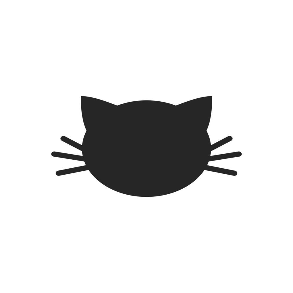 cat icon isolated on white background vector