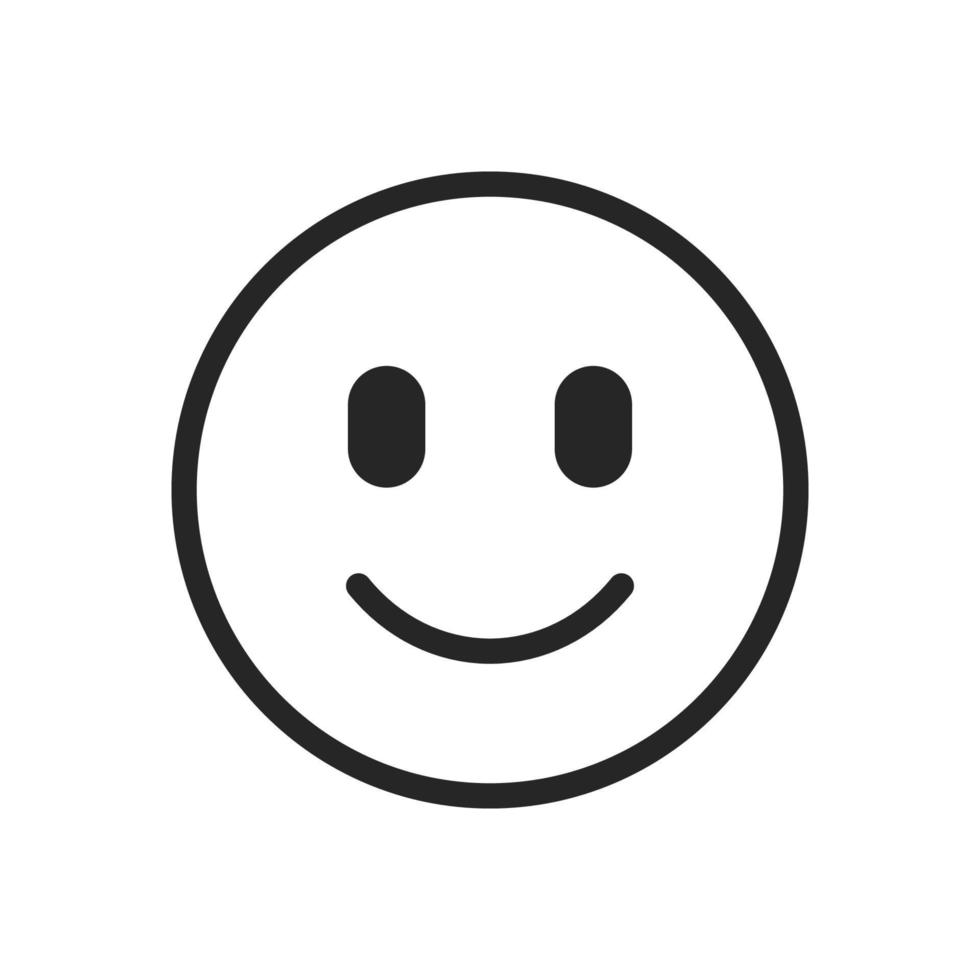 Smile icon isolated on white background vector