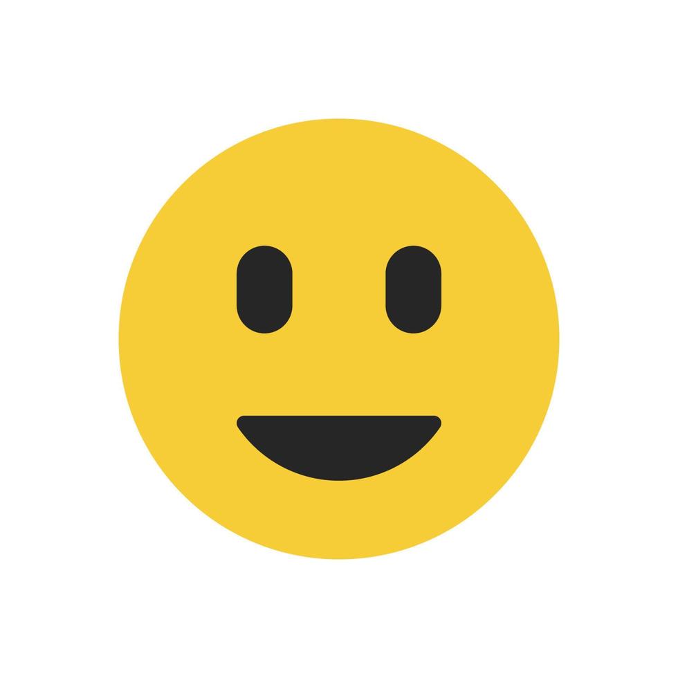 icono de emoticon feliz aislado vector