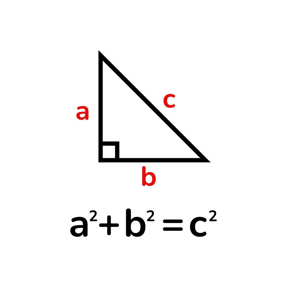 teorema de pitagoras en matematicas vector