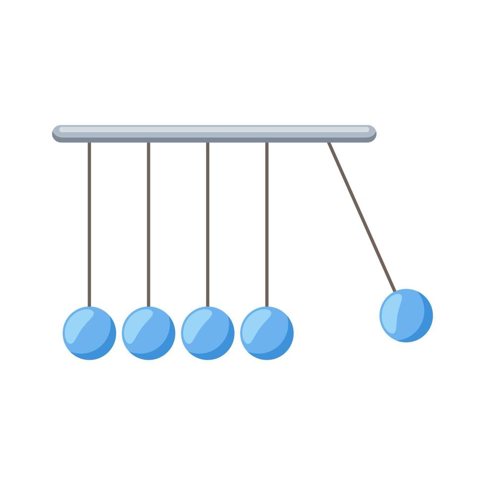 vector de bolas de péndulo aislado sobre fondo blanco