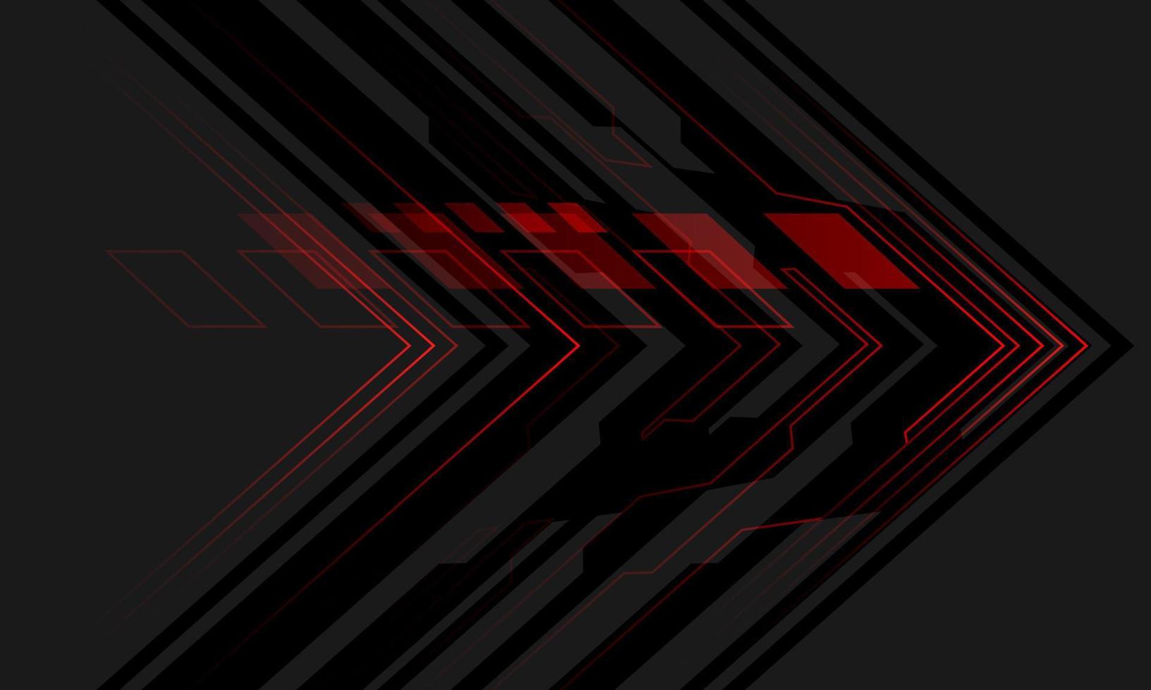 circuito negro abstracto luz amarilla dirección de flecha cibernética en diseño gris vector de fondo de tecnología futurista moderna