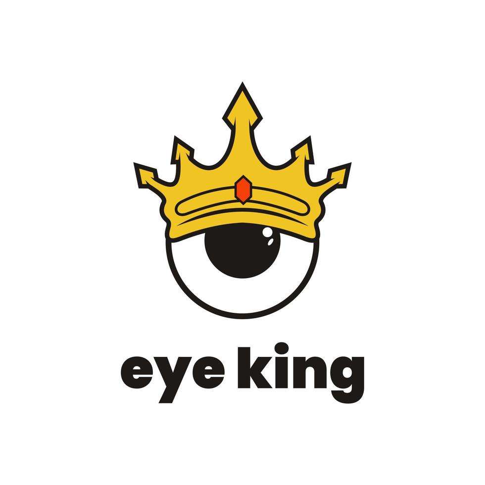 eye king mascot design illustration vector