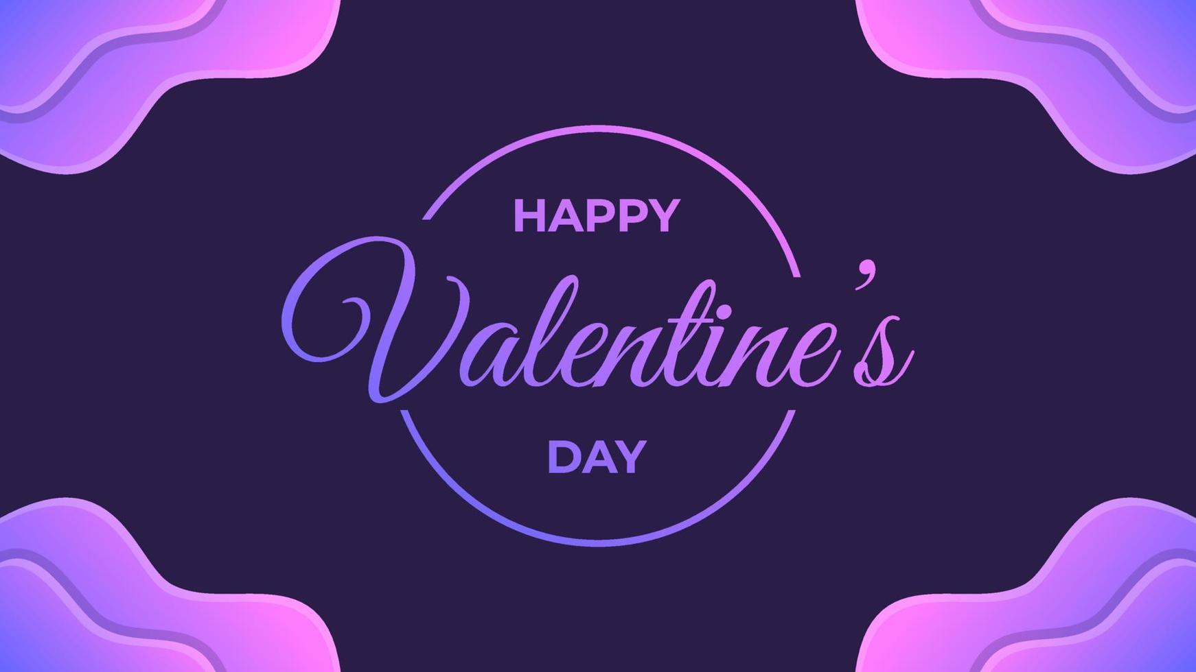 Happy Valentine's Day Banner Design. Suitable to use on Valentine's Day Event vector