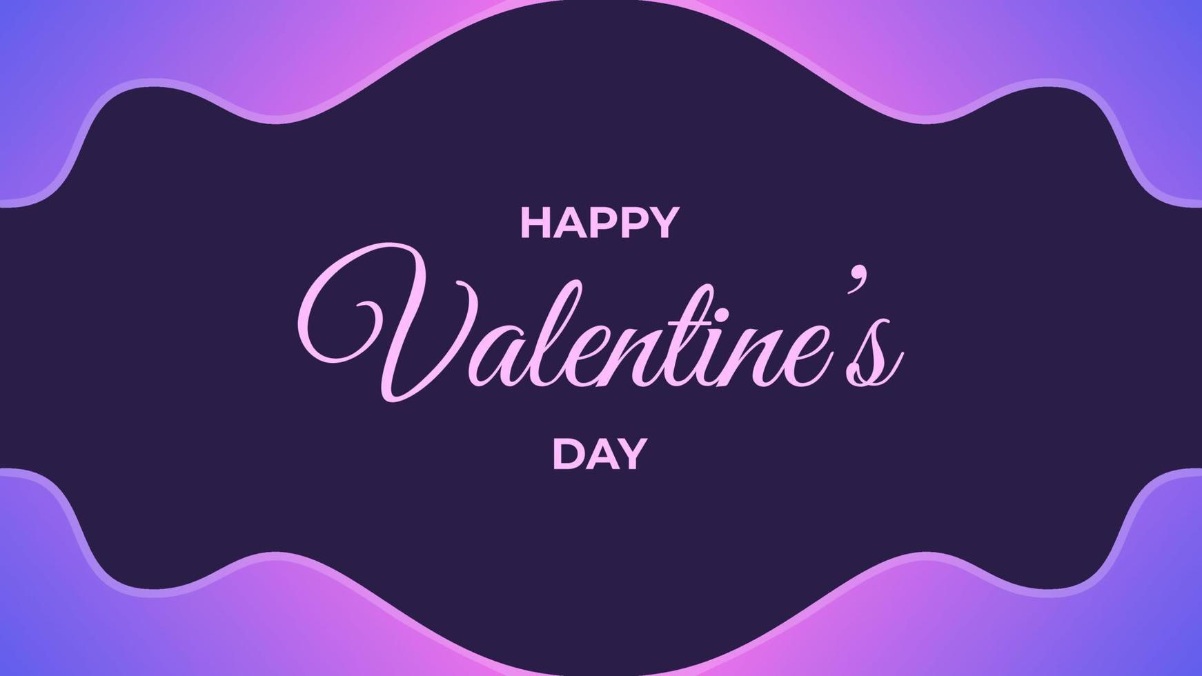 Happy Valentine's Day Banner Design. Suitable to use on Valentine's Day Event vector