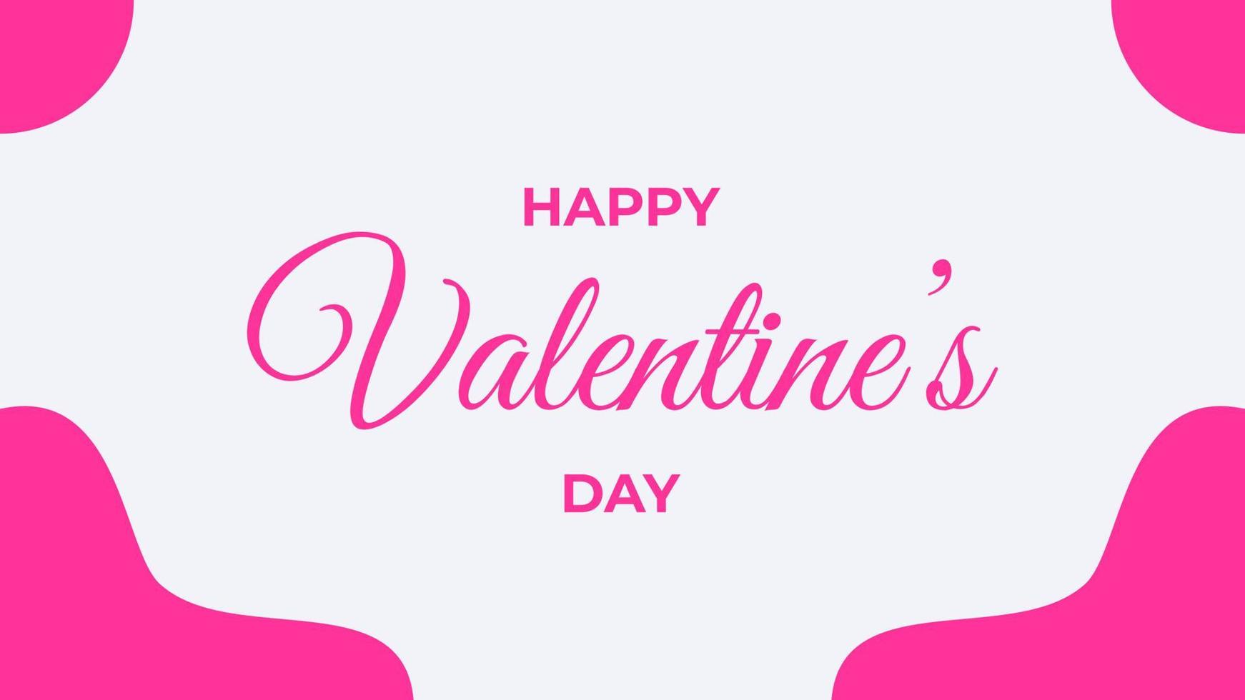 HAPPY VALENTINE'S DAY BANNER DESIGN. SUITABLE TO USE ON VALENTINE'S DAY EVENT vector