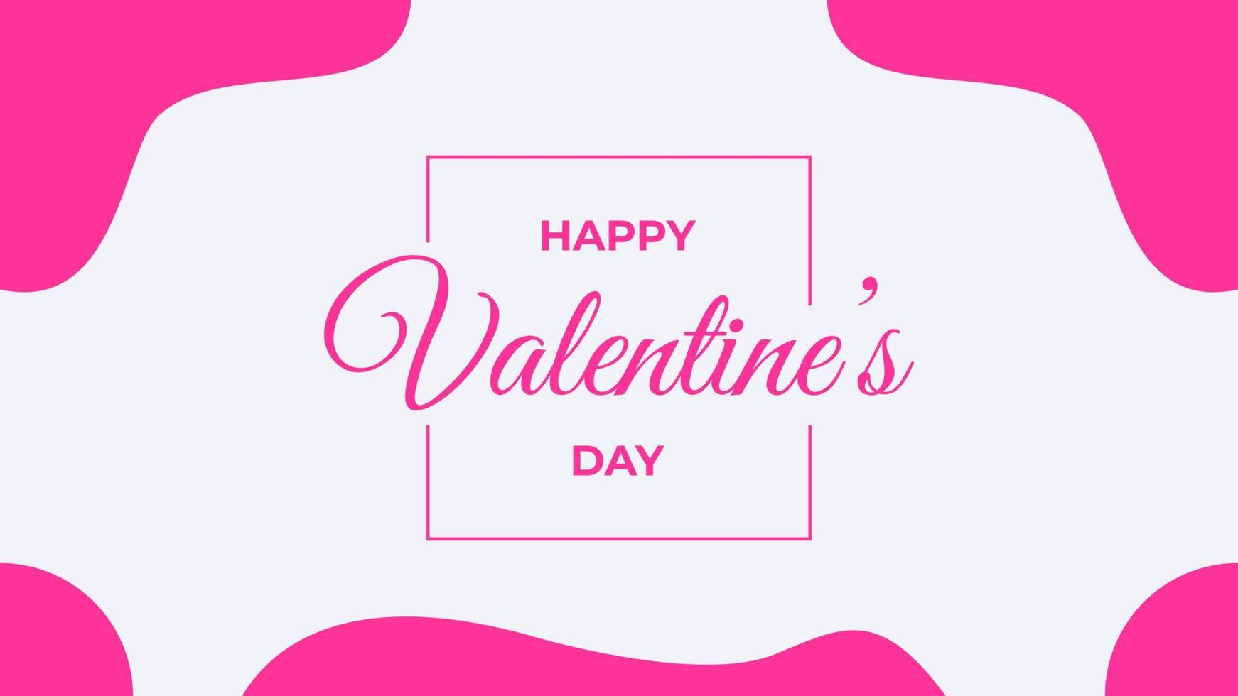 HAPPY VALENTINE'S DAY BANNER DESIGN. SUITABLE TO USE ON VALENTINE'S DAY EVENT vector