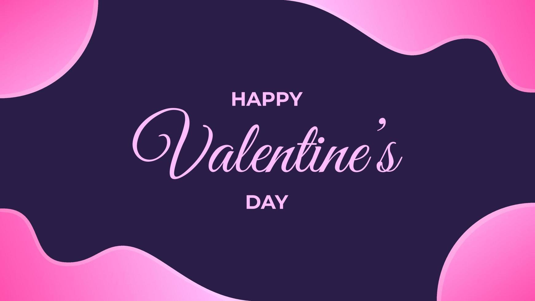 Happy Valentine's Day Banner Design. Suitable to use on Valentine's Day Event vector