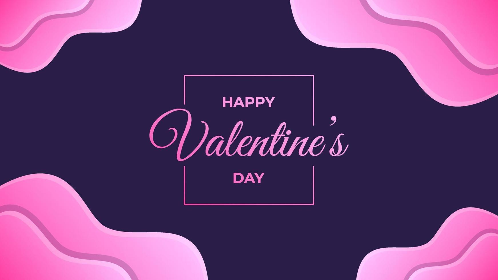 Happy Valentine's Day Banner Design. Suitable to use on Valentine's Day Event vector