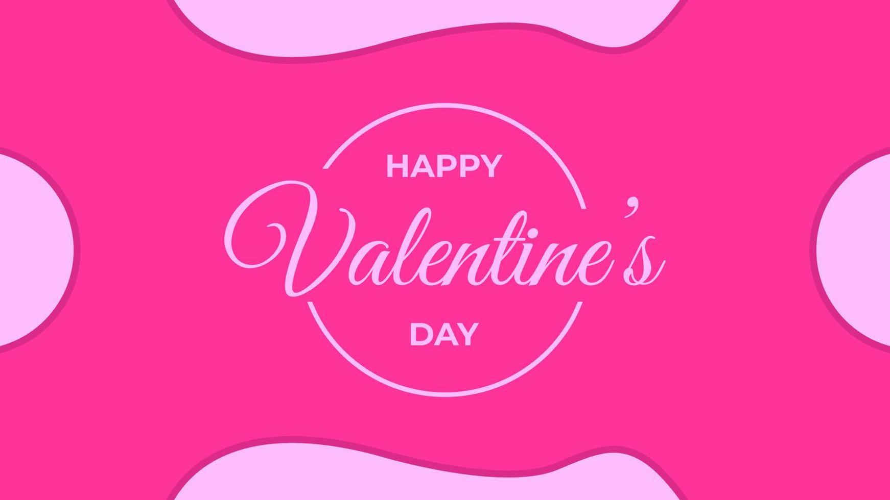 HAPPY VALENTINE'S DAY BANNER DESIGN. SUITABLE TO USE ON VALENTINE'S DAY EVENT vector