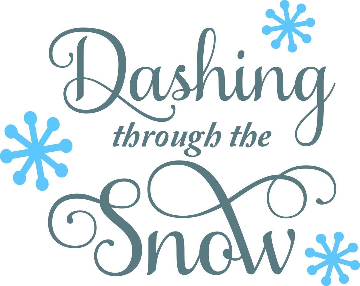 Dashing through the snow. Matching Family Christmas Shirts. Christmas Gift. Family Christmas. Sticker. Card. vector