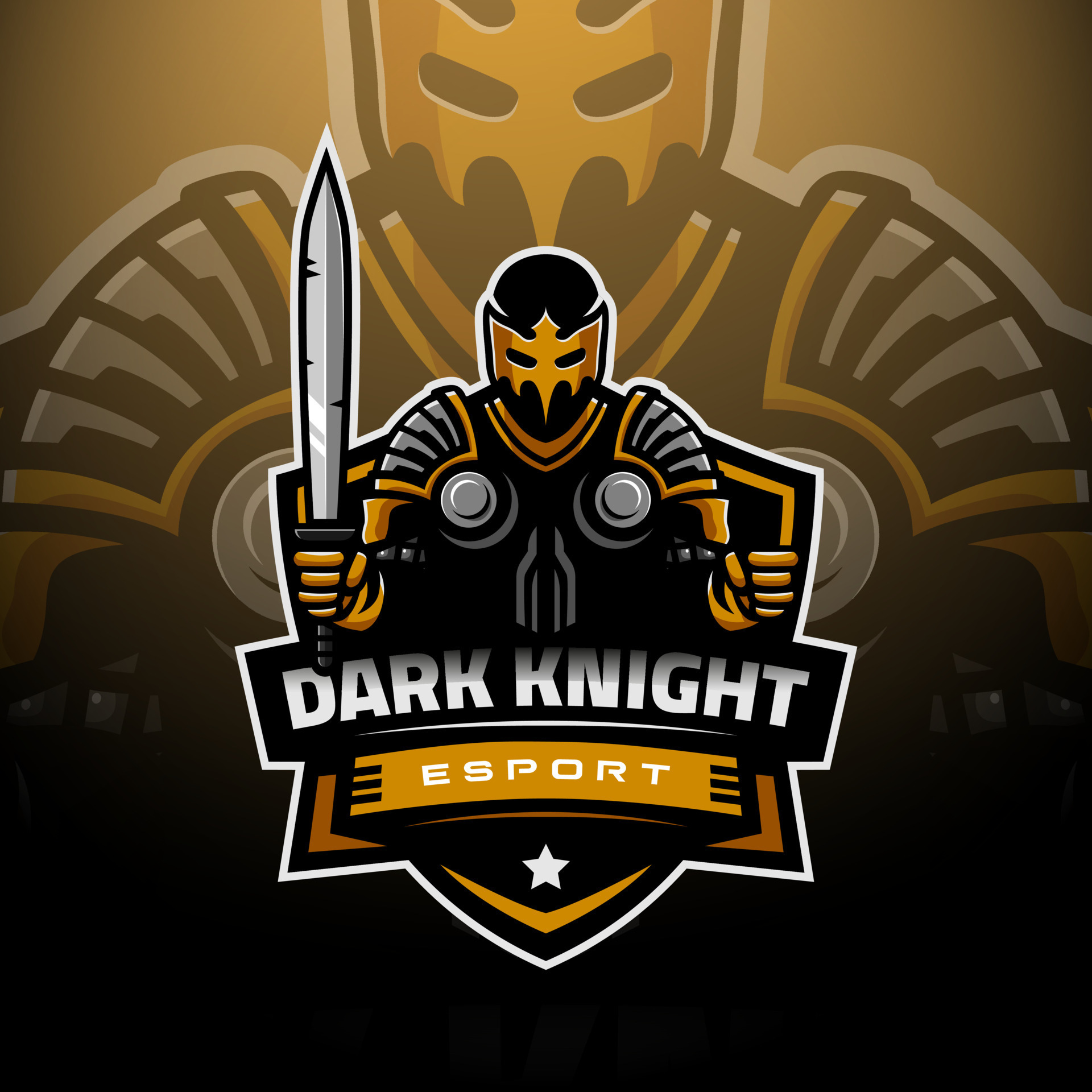 dark knight logo vector